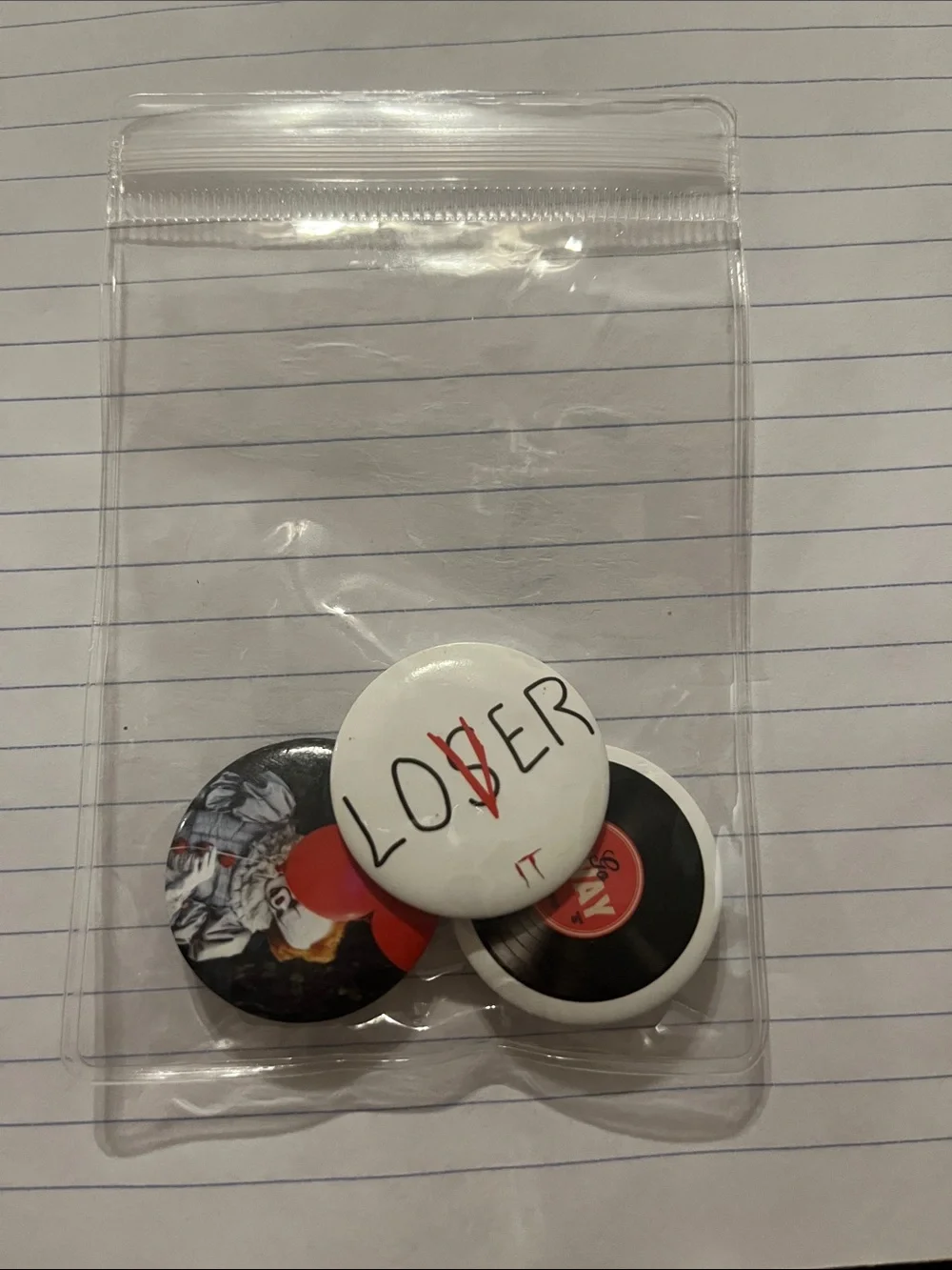 Pennywise , Loser , Go Away Pin Pack of 3 pins
